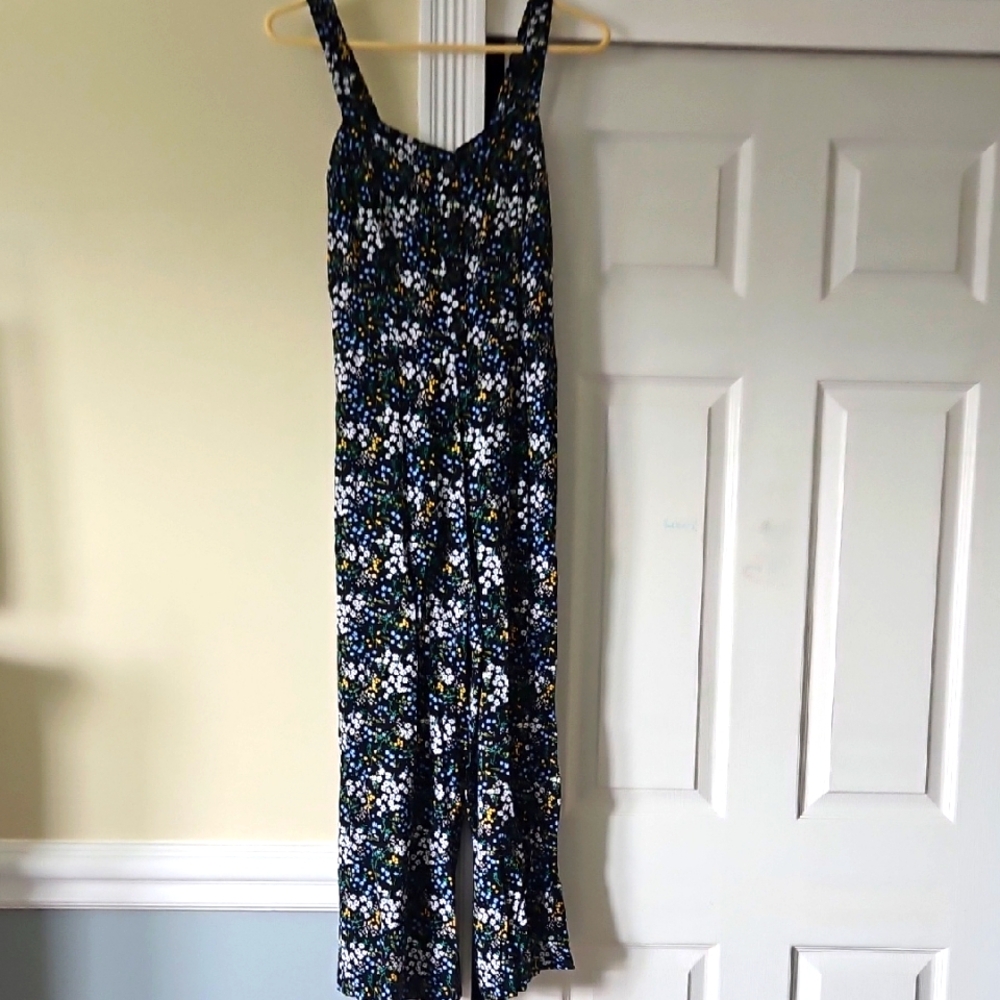 Floral Sleeveless Jumpsuit